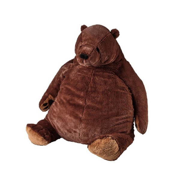 IKEA DJUNGELSKOG ORIGINAL Soft Toy Stuffed Animal, Brown Bear, 39¼” - Picture 1 of 5